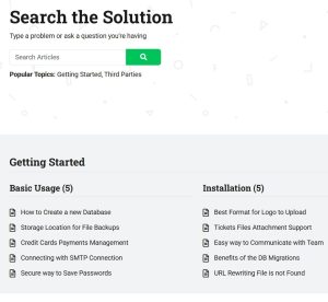 Support Tickets System with Knowledge Base